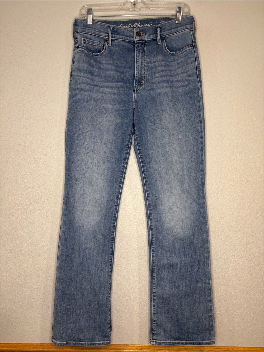 Eddie Bauer high rise curvy boot cut jeans stretch cotton blend denim 10 - Picture 3 of 9